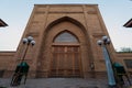 View of Hazrati Imam Mosque and Muyi Muborak Madrasah Moyie Mubarek Library Museum in Tashkent, Uzbekistan. Hazrati Imam