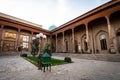 View of Hazrati Imam Mosque and Muyi Muborak Madrasah Moyie Mubarek Library Museum in Tashkent, Uzbekistan. Hazrati Imam