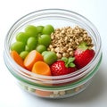 View of healthy food incased in a container - generated by ai