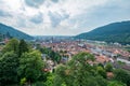 View on Heidelberg from the Castle in Germany Royalty Free Stock Photo