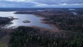 View from the height of the Istra reservoir