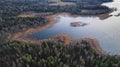 View from the height of the Istra reservoir