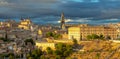 Toledo. Old medieval spanish town at sunset. Royalty Free Stock Photo