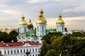 The view from the height of the Nikolsky Cathedral at sunset in Royalty Free Stock Photo