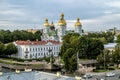 The view from the height of the Nikolsky Cathedral at sunset in St. Petersburg Royalty Free Stock Photo