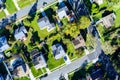 View from height a small American town in state of New Jersey Royalty Free Stock Photo