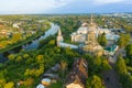 View from the heights of the Borisoglebsky Monastery in town Torzhok