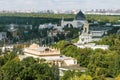 View from the heights the Exhibition Center in Moscow, Russia.r Royalty Free Stock Photo