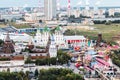 View from the heights to the Izmailovo Kremlin in Moscow