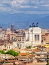 View from the heights of the Vittoriano, Rome, Italy Royalty Free Stock Photo
