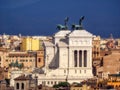 View from the heights of the Vittoriano, Rome, Italy Royalty Free Stock Photo