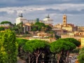 View from the heights of the Vittoriano, Rome, Italy Royalty Free Stock Photo