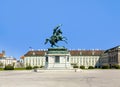 View of Heldenplatz - public space with Equestrian statue of Archduke Charles of Austria