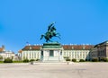 View of Heldenplatz - public space withEquestrian statue of Archduke Charles of Austria