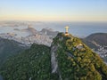 Aerial View of Rio de Janeiro Skyline on a Summer Day - Brazil Royalty Free Stock Photo