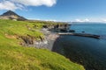 View at Hellnar and Valasnos cliffs on Snaefellsnes peninsula