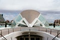 View of Hemisferic an IMAX cinema and planetarium in the City of Arts and Sciences in Valencia