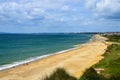 View of Hengistbury Head Beach in Bournemouth Royalty Free Stock Photo