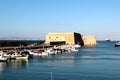 View of Heraklion harbour from the old venetian fort Koule, Crete, Greece Royalty Free Stock Photo