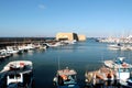 View of Heraklion harbour from the old venetian fort Koule, Crete, Greece Royalty Free Stock Photo