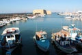 View of Heraklion harbour from the old venetian fort Koule, Crete, Greece Royalty Free Stock Photo