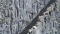 The view of The Hercules monument Stairs  at the city Kassel in Germany. Royalty Free Stock Photo