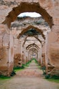 View of Heri es-Souani stables in Meknes, Morocco