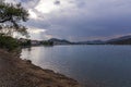 View of Hermione from the forest of Bistis, Argolida, Peloponnese, Greece