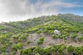 View of the Hermitage of Calvary in Mijas, Spain