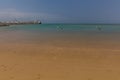 View of Heron Beach in Djibouti, capital of Djibout