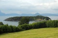View of Heroy island near Heroysund village in Hardangerfjorden, Vestland county, Norway