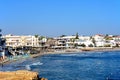 View of Hersonissos beach, Crete.