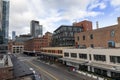 View from the High Line in New York. Royalty Free Stock Photo