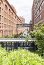 View from High Line Park New York at 15th Street Royalty Free Stock Photo