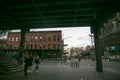 View of the High Line streets in Chelsea, New York. May 2019 Royalty Free Stock Photo