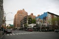 View of the High Line streets in Chelsea, New York. May 2019 Royalty Free Stock Photo