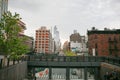 View of the High Line streets in Chelsea, New York. May 2019 Royalty Free Stock Photo