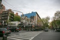 View of the High Line streets in Chelsea, New York. May 2019 Royalty Free Stock Photo