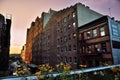 View from the High Line Park to the Former Baker and Williams Warehouse on the 20th Street in Chelsea - Manhattan, New York City Royalty Free Stock Photo