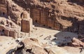 View from High Place of Sacrifice. Petra. Jordan. Royalty Free Stock Photo