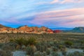 View from High Point Overlook at sunset.Red Rock Canyon National Conservation Area.Nevada.USA Royalty Free Stock Photo