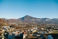 View from a high point to the historic city of Salzburg. A city in western Austria, the capital of the federal state of