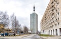 View of high-rise building of design organizations in Arkhangelsk Royalty Free Stock Photo
