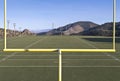 View of a High School football field Royalty Free Stock Photo