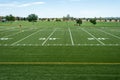 View of high school football and soccer fields Royalty Free Stock Photo