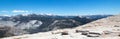 View of the High Sierras as seen from the top of Half Dome in Yosemite National Park in California USA Royalty Free Stock Photo