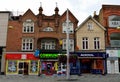 View of High Street in Slough, with historic buildings, commerci