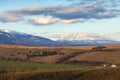 View of the High Tatras from Liptovsky Mikulas,Slovakia.