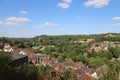 Bridgnorth in Shropshire, UK looking to Low Town and the River Severn below Royalty Free Stock Photo