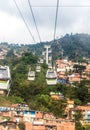 A view from high up over Medellin Colombia. Royalty Free Stock Photo